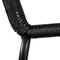 Armen Living Shasta Outdoor Metal and Black Rope Stackable Dining Chair, PK2 LCSHSIBLK - alternate 8